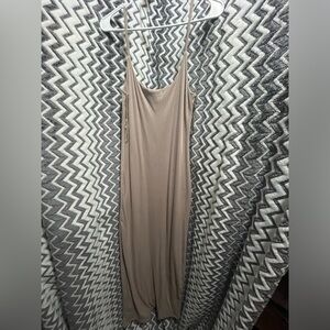 Brand new Sleeveless Slip Maxi Dress in Tan